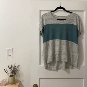 Madewell | Colourblock Linen T Shirt Small